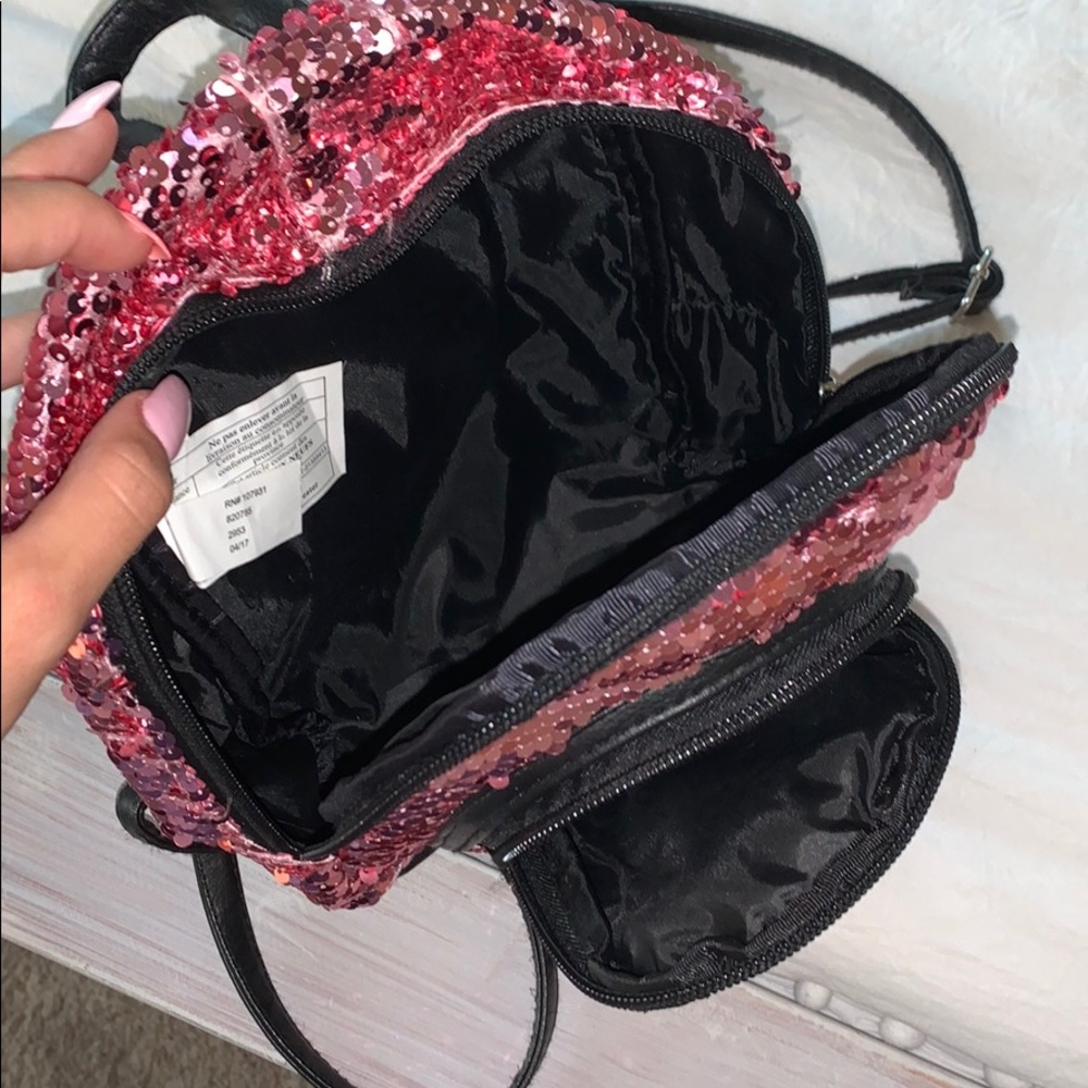 Justice Pink Sequin Mini Backpack - image 3